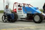 Danny Pollock and his sprint car